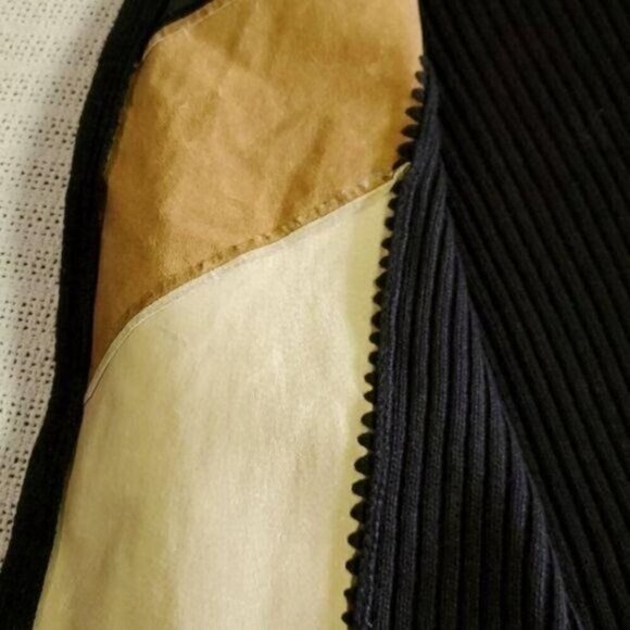 Designers Originals Studio Vintage Leather Embellish LS Zip Sz M Sweater Jacket - Picture 11 of 11